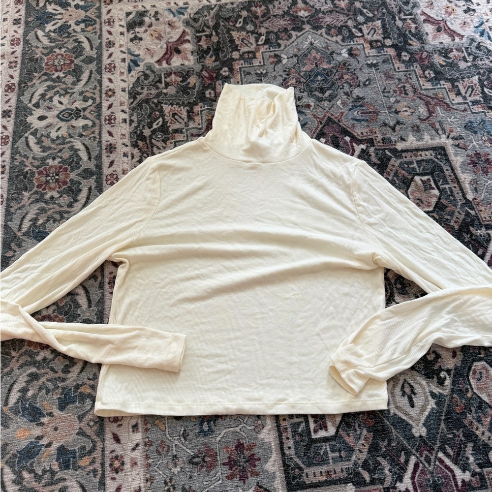 Sunday Best Cream Long Sleeve Turtleneck